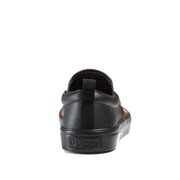 GUCCI MENS SHOES SLIP ON SNEAKERS CALF HAIR LEATHER sz 8.5G US 9 - Picture 4 of 5